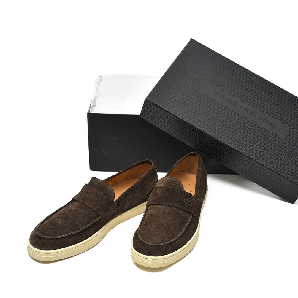 【10%OFFクーポン】TAGLIATORE スエードレザー ローファー｜GUARDAROBA MILANO OFFICIAL STORE