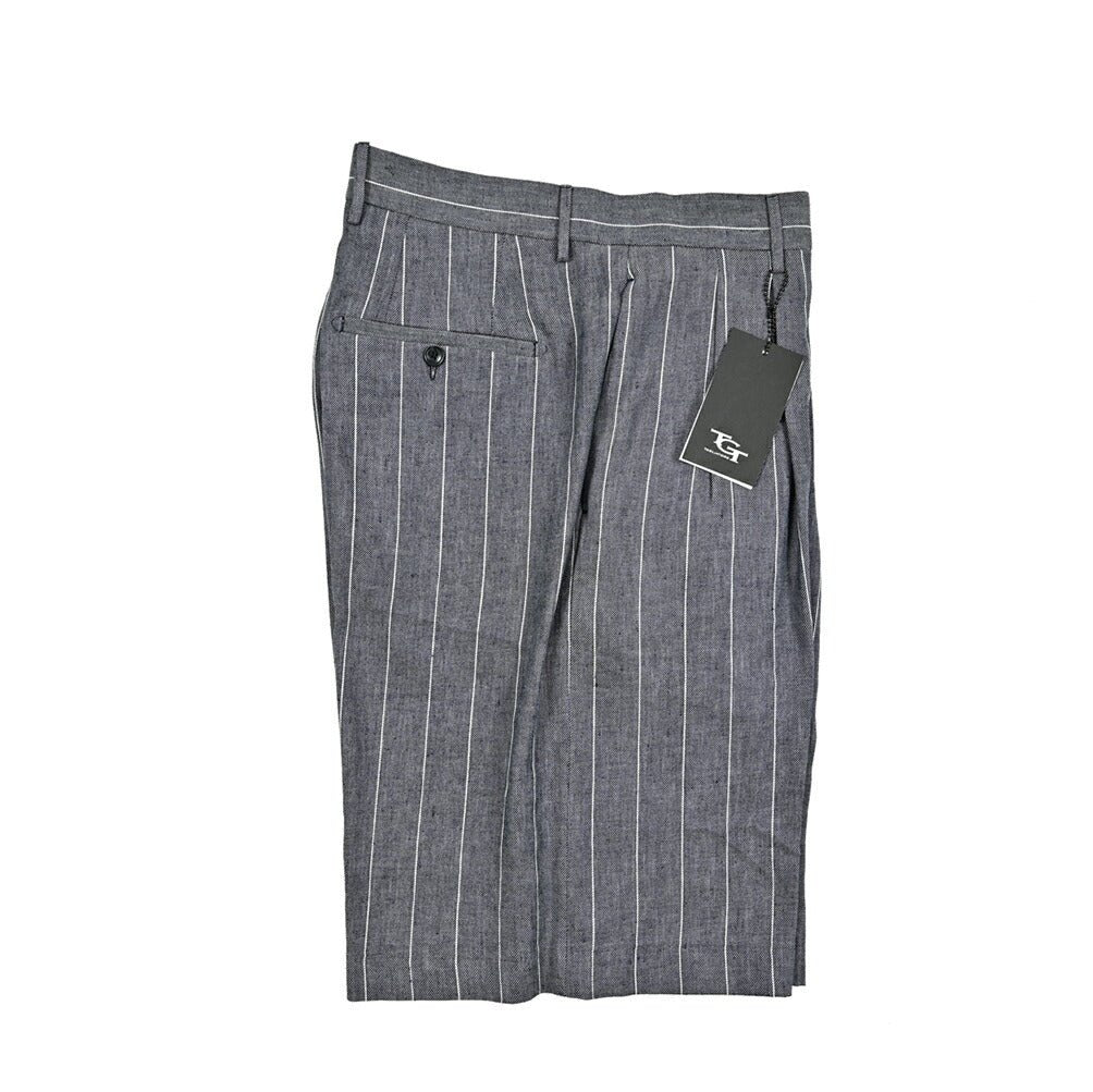 【10%OFFクーポン】TAGLIATORE ストレッチリネンコットン ツータックバミューダショーツ(ハーフパンツ) / B - CABANA｜GUARDAROBA MILANO OFFICIAL STORE