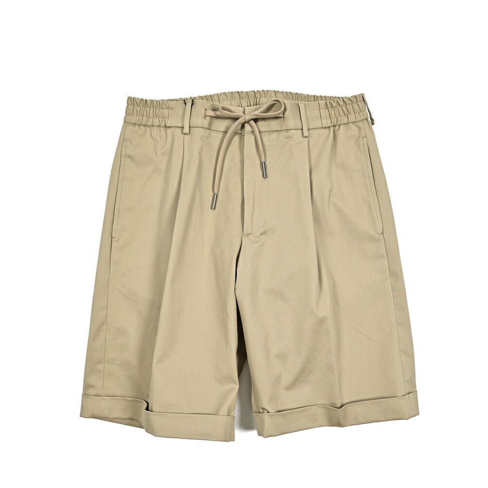 【10%OFFクーポン】TAGLIATORE ストレッチコットン ワンタックチノショーツ(ハーフパンツ) / B - DONNY｜GUARDAROBA MILANO OFFICIAL STORE