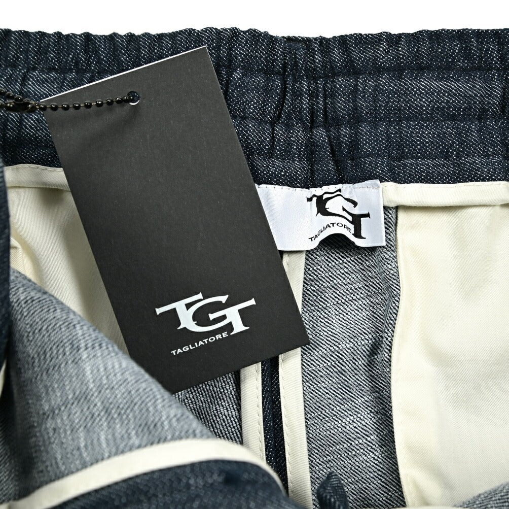 【10%OFFクーポン】TAGLIATORE コットンポリエステル ワンタックデニムショーツ(ハーフパンツ) / B - DONNY｜GUARDAROBA MILANO OFFICIAL STORE