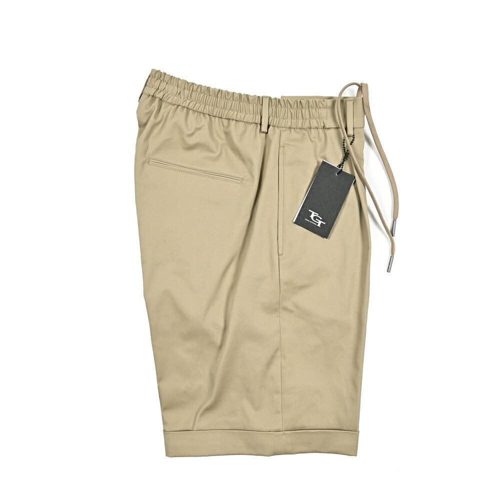 【10%OFFクーポン】TAGLIATORE ストレッチコットン ワンタックチノショーツ(ハーフパンツ) / B - DONNY｜GUARDAROBA MILANO OFFICIAL STORE