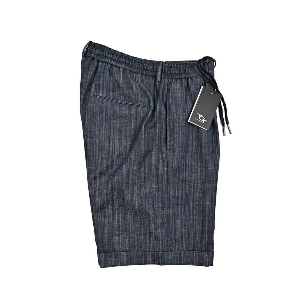 【10%OFFクーポン】TAGLIATORE コットンポリエステル ワンタックデニムショーツ(ハーフパンツ) / B - DONNY｜GUARDAROBA MILANO OFFICIAL STORE