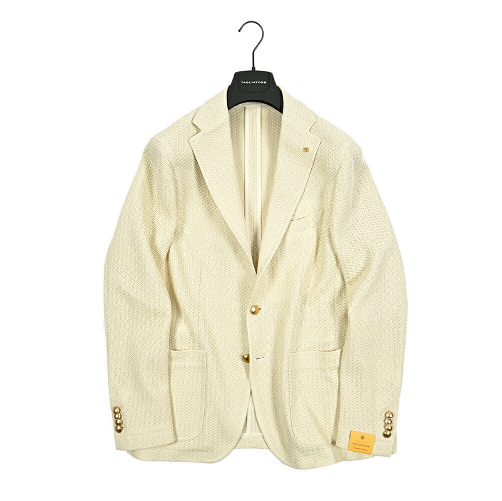 【10%OFFクーポン】TAGLIATORE DAKAR コットン100% 2Bシングルテーラードジャケット / G - DAKAR22K / Exclusive Garment｜GUARDAROBA MILANO OFFICIAL STORE