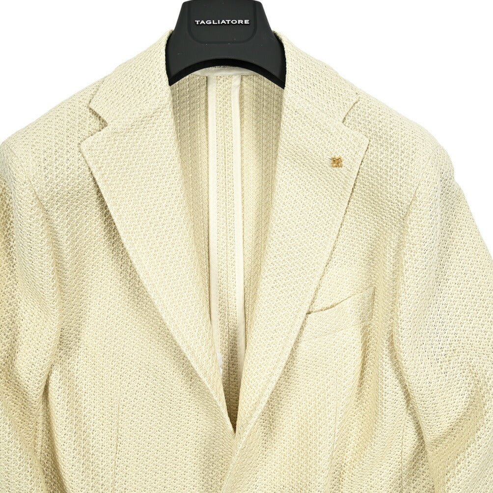 【10%OFFクーポン】TAGLIATORE DAKAR コットン100% 2Bシングルテーラードジャケット / G - DAKAR22K / Exclusive Garment｜GUARDAROBA MILANO OFFICIAL STORE