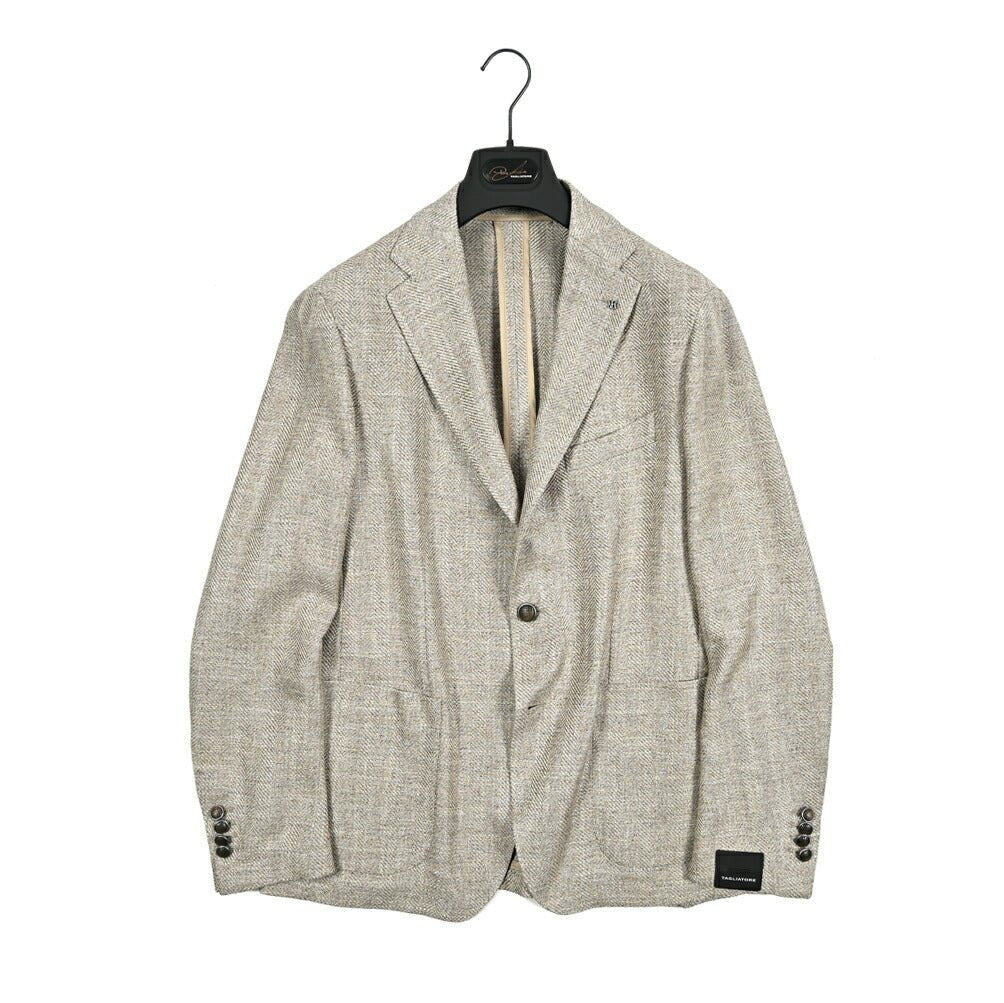 【10%OFFクーポン】TAGLIATORE DAKAR ビスコースリネンポリエステル 2Bシングルテーラードジャケット / G - DAKAR22K｜GUARDAROBA MILANO OFFICIAL STORE