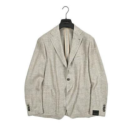 【10%OFFクーポン】TAGLIATORE DAKAR ビスコースリネンポリエステル 2Bシングルテーラードジャケット / G - DAKAR22K｜GUARDAROBA MILANO OFFICIAL STORE