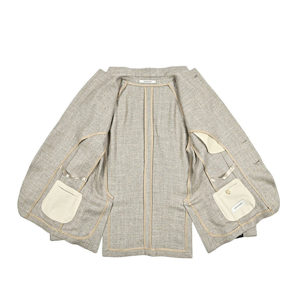 【10%OFFクーポン】TAGLIATORE DAKAR ビスコースリネンポリエステル 2Bシングルテーラードジャケット / G - DAKAR22K｜GUARDAROBA MILANO OFFICIAL STORE