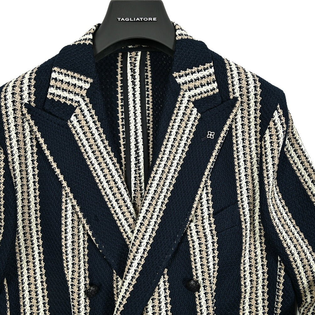 【10%OFFクーポン】TAGLIATORE DARREL コットン100% 6Bダブル テーラードジャケット / G - DARREL20KJ / Exclusive Garment｜GUARDAROBA MILANO OFFICIAL STORE