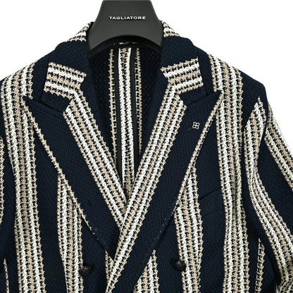 【10%OFFクーポン】TAGLIATORE DARREL コットン100% 6Bダブル テーラードジャケット / G - DARREL20KJ / Exclusive Garment｜GUARDAROBA MILANO OFFICIAL STORE