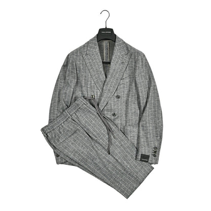【10%OFFクーポン】TAGLIATORE DARREL ウールジャージー 6Bダブルテーラードスーツ(セットアップ) / A - DARREL20K14J｜GUARDAROBA MILANO OFFICIAL STORE