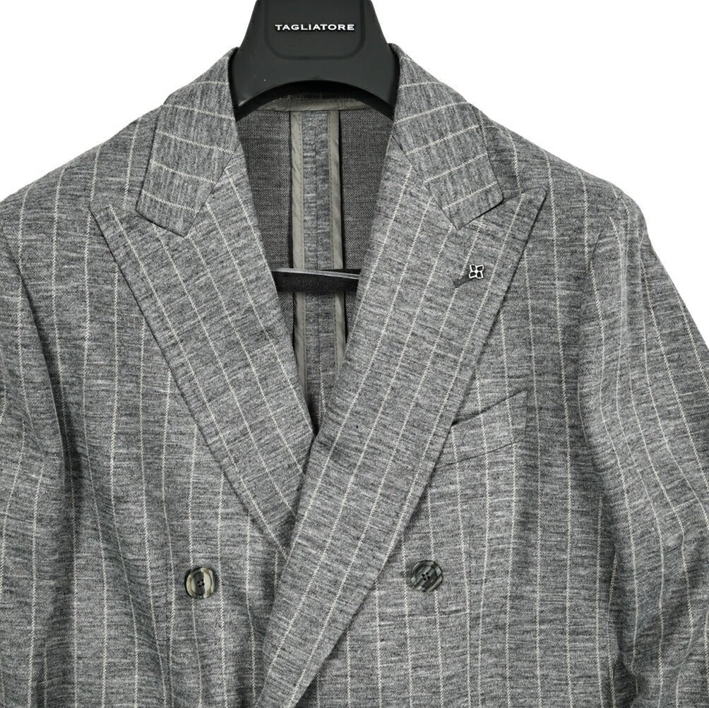 【10%OFFクーポン】TAGLIATORE DARREL ウールジャージー 6Bダブルテーラードスーツ(セットアップ) / A - DARREL20K14J｜GUARDAROBA MILANO OFFICIAL STORE