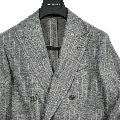 【10%OFFクーポン】TAGLIATORE DARREL ウールジャージー 6Bダブルテーラードスーツ(セットアップ) / A - DARREL20K14J｜GUARDAROBA MILANO OFFICIAL STORE