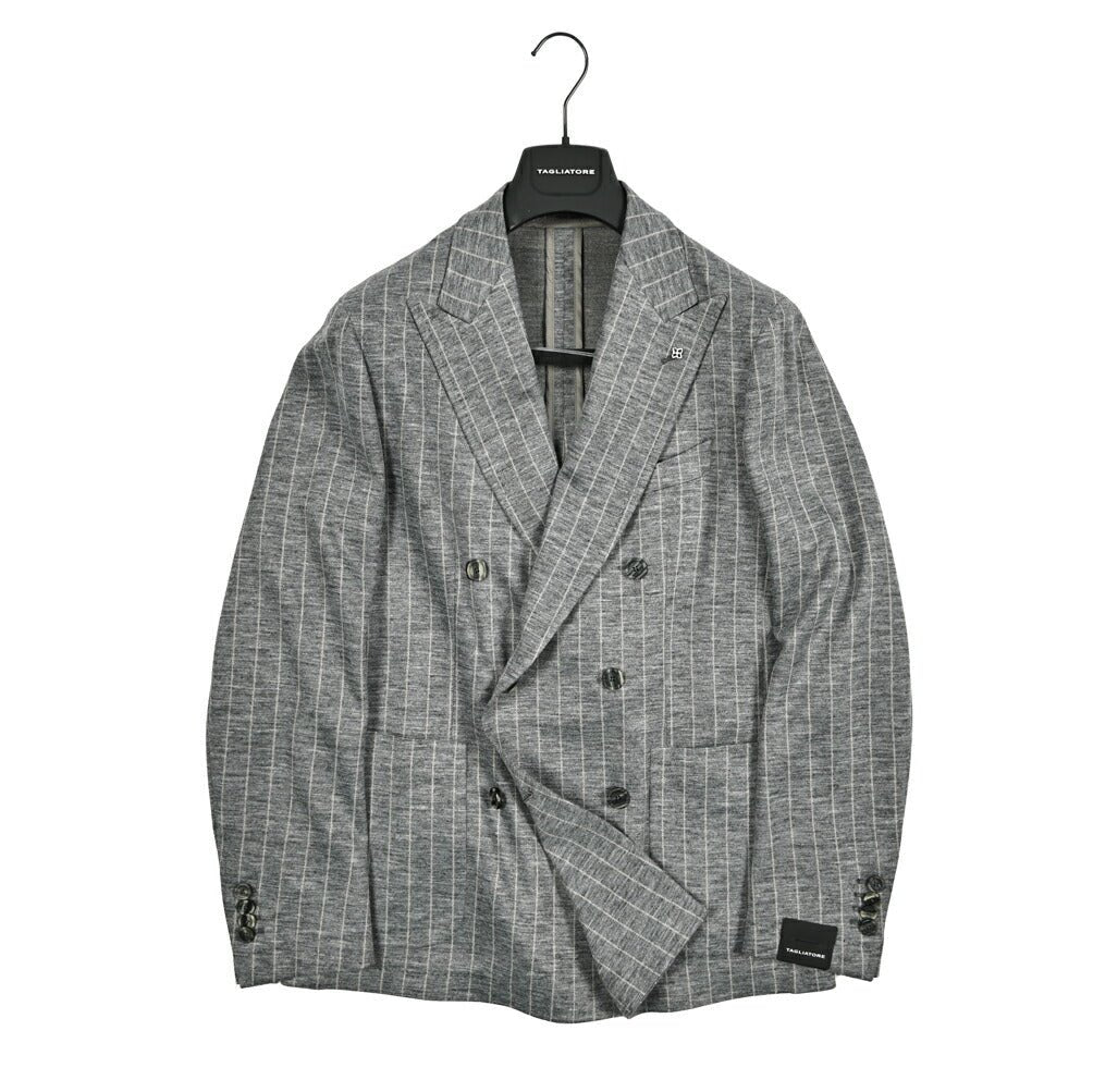 【10%OFFクーポン】TAGLIATORE DARREL ウールジャージー 6Bダブルテーラードスーツ(セットアップ) / A - DARREL20K14J｜GUARDAROBA MILANO OFFICIAL STORE