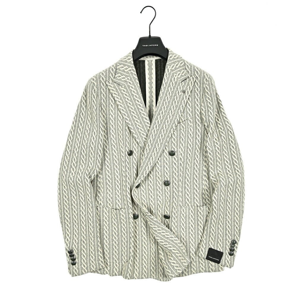 【10%OFFクーポン】TAGLIATORE DARREL ケーブル編みコットン 6Bダブルテーラードジャケット / G - DARREL20K｜GUARDAROBA MILANO OFFICIAL STORE