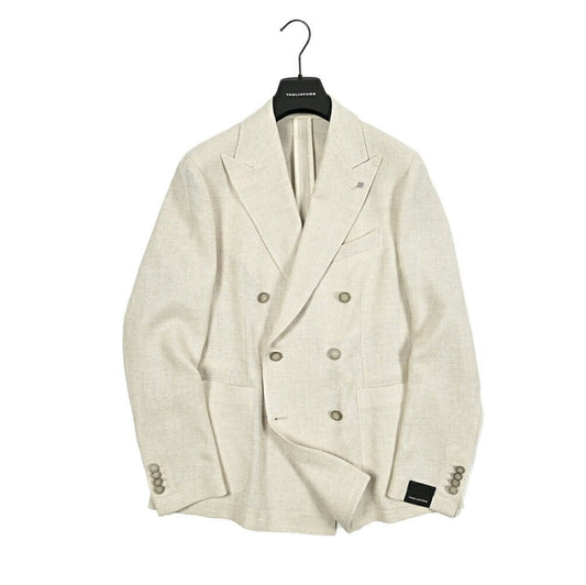 【10%OFFクーポン】TAGLIATORE DARREL ウールリネン 6Bダブルテーラードジャケット / G - DARREL20K｜GUARDAROBA MILANO OFFICIAL STORE