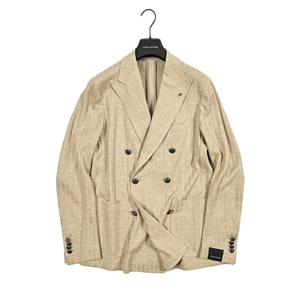 【10%OFFクーポン】TAGLIATORE DARREL リネンコットン 6Bダブルテーラードジャケット / G - DARREL20KJ｜GUARDAROBA MILANO OFFICIAL STORE