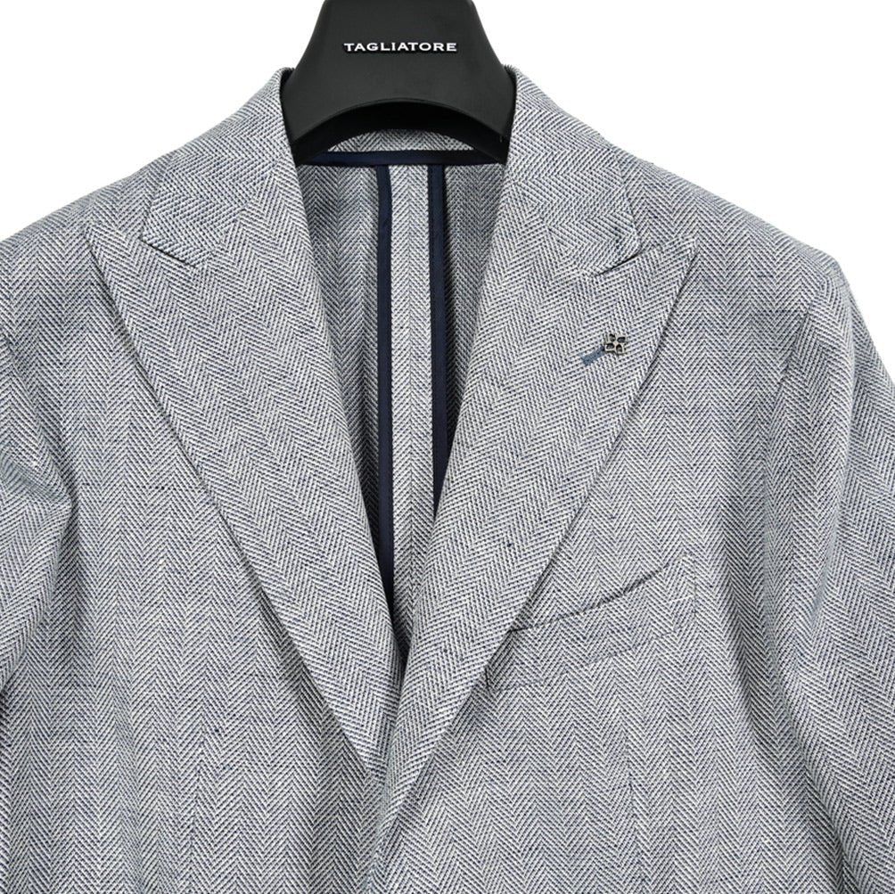 【10%OFFクーポン】TAGLIATORE DERRICK リネンコットン 2Bシングルテーラードジャケット / G - DERRICK26K｜GUARDAROBA MILANO OFFICIAL STORE