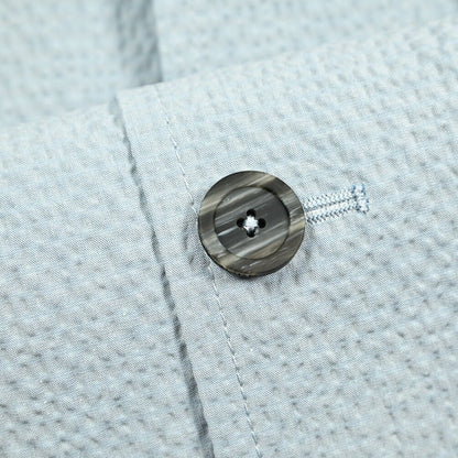 【10%OFFクーポン】TAGLIATORE ストレッチコットンシアサッカー オープンカラーサファリシャツ / G - TEMPEST｜GUARDAROBA MILANO OFFICIAL STORE