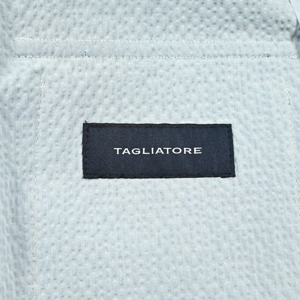 【10%OFFクーポン】TAGLIATORE ストレッチコットンシアサッカー オープンカラーサファリシャツ / G - TEMPEST｜GUARDAROBA MILANO OFFICIAL STORE