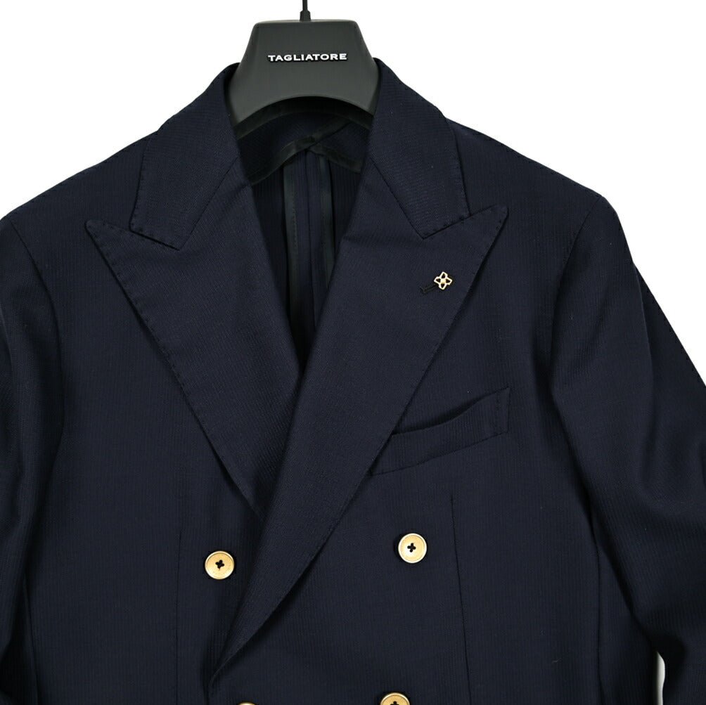【10%OFFクーポン】TAGLIATORE MONTECARLO ヴァージンウール100% 6Bダブルテーラードジャケット / 1SMC20K｜GUARDAROBA MILANO OFFICIAL STORE