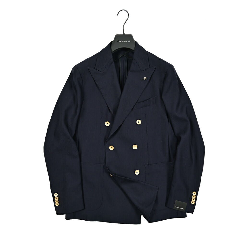 【10%OFFクーポン】TAGLIATORE MONTECARLO ヴァージンウール100% 6Bダブルテーラードジャケット / 1SMC20K｜GUARDAROBA MILANO OFFICIAL STORE