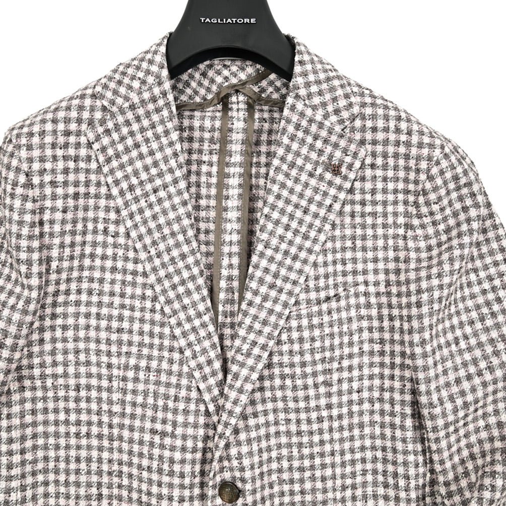 【10%OFFクーポン】TAGLIATORE MONTECARLO リネンコットン 2Bシングルテーラードジャケット / 1SMC22K｜GUARDAROBA MILANO OFFICIAL STORE