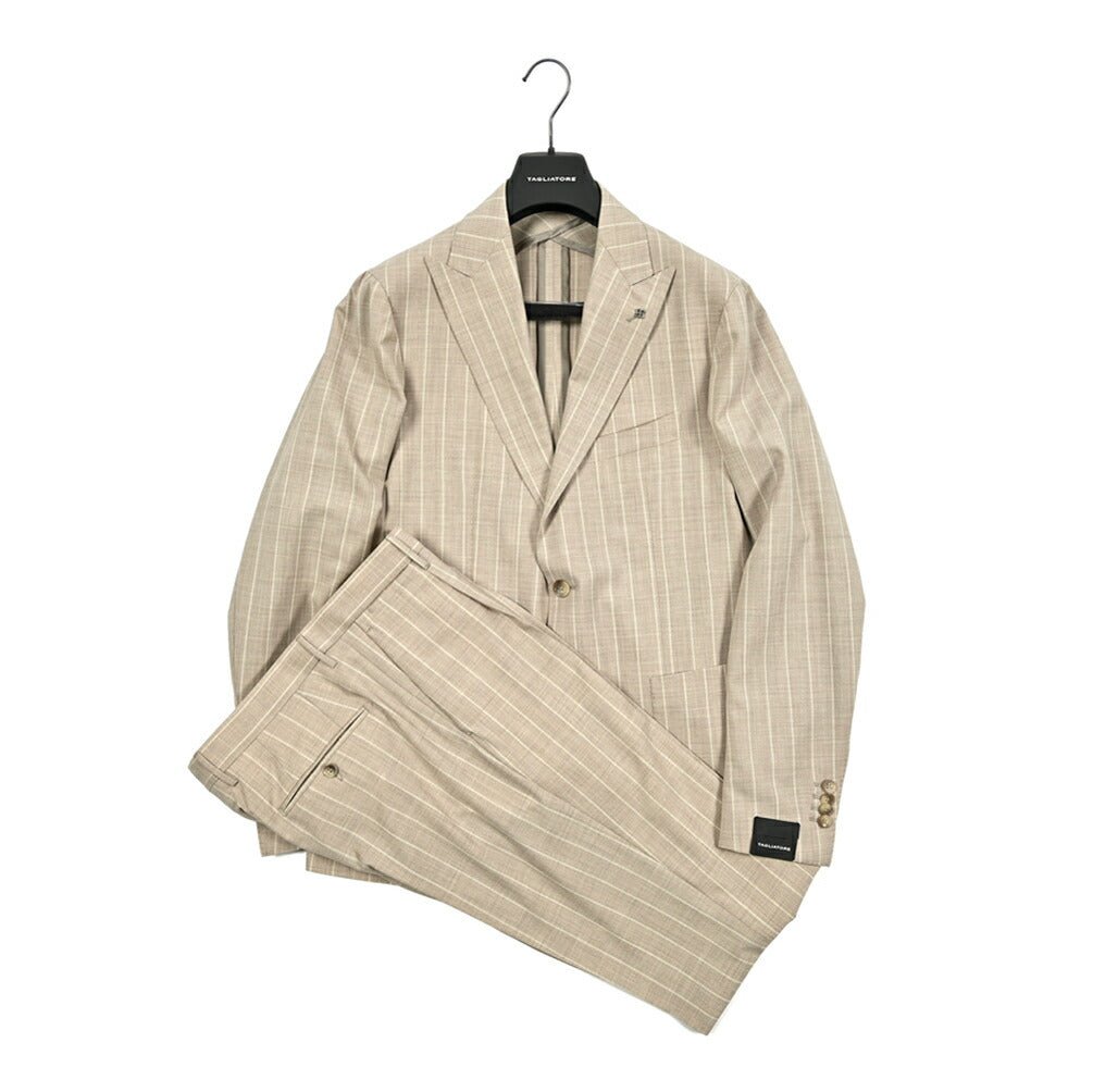 【10%OFFクーポン】TAGLIATORE MONTECARLO ヴァージンウールシルク 2Bシングルテーラードスーツ / 2SMC26K11｜GUARDAROBA MILANO OFFICIAL STORE