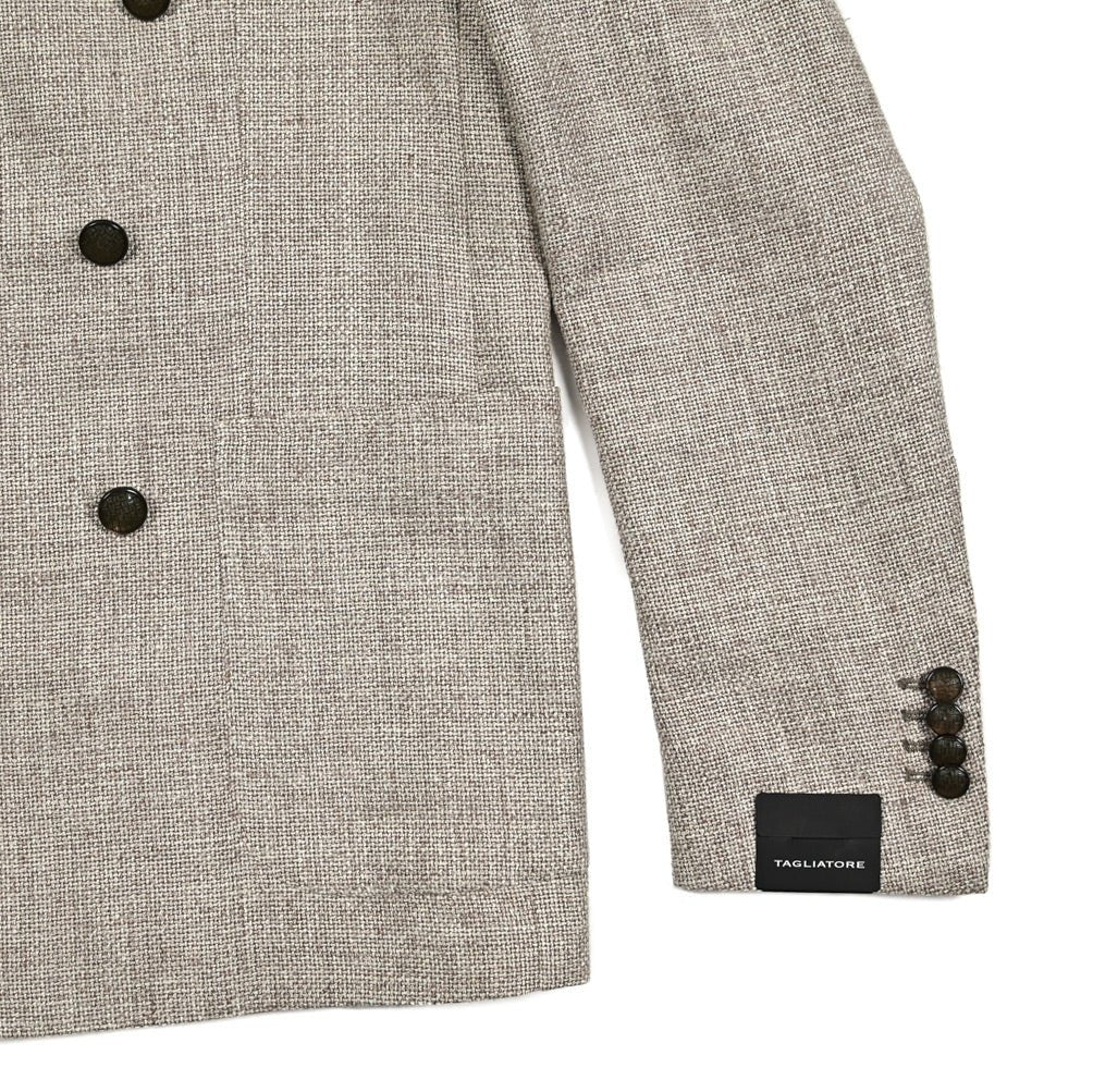 【10%OFFクーポン】TAGLIATORE MONTECARLO シルクリネンコットンナイロン 6Bダブルテーラードジャケット / 1SMC20K｜GUARDAROBA MILANO OFFICIAL STORE