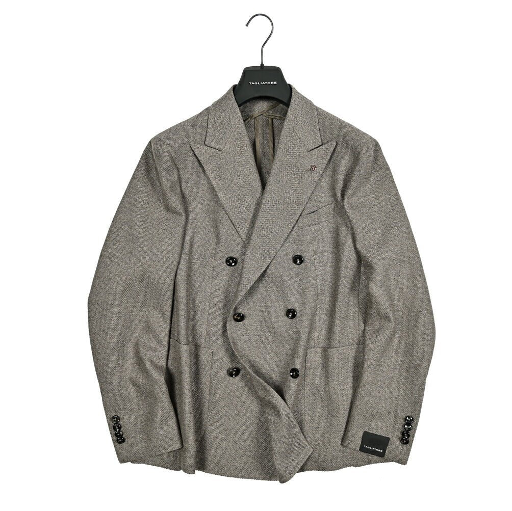【10%OFFクーポン】TAGLIATORE MONTECARLO シルクヴァージンウール 6Bダブルテーラードジャケット / 1SMC20K｜GUARDAROBA MILANO OFFICIAL STORE