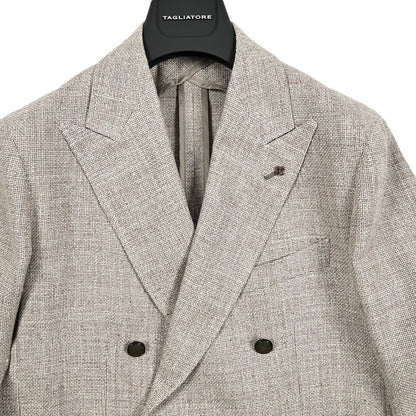 【10%OFFクーポン】TAGLIATORE MONTECARLO シルクリネンコットンナイロン 6Bダブルテーラードジャケット / 1SMC20K｜GUARDAROBA MILANO OFFICIAL STORE