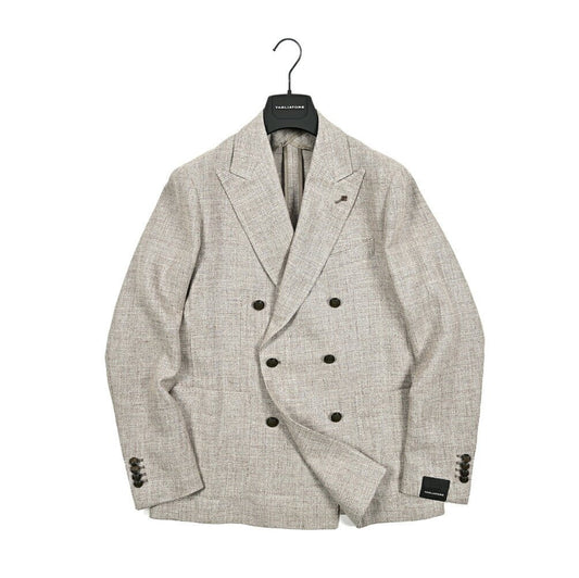 【10%OFFクーポン】TAGLIATORE MONTECARLO シルクリネンコットンナイロン 6Bダブルテーラードジャケット / 1SMC20K｜GUARDAROBA MILANO OFFICIAL STORE
