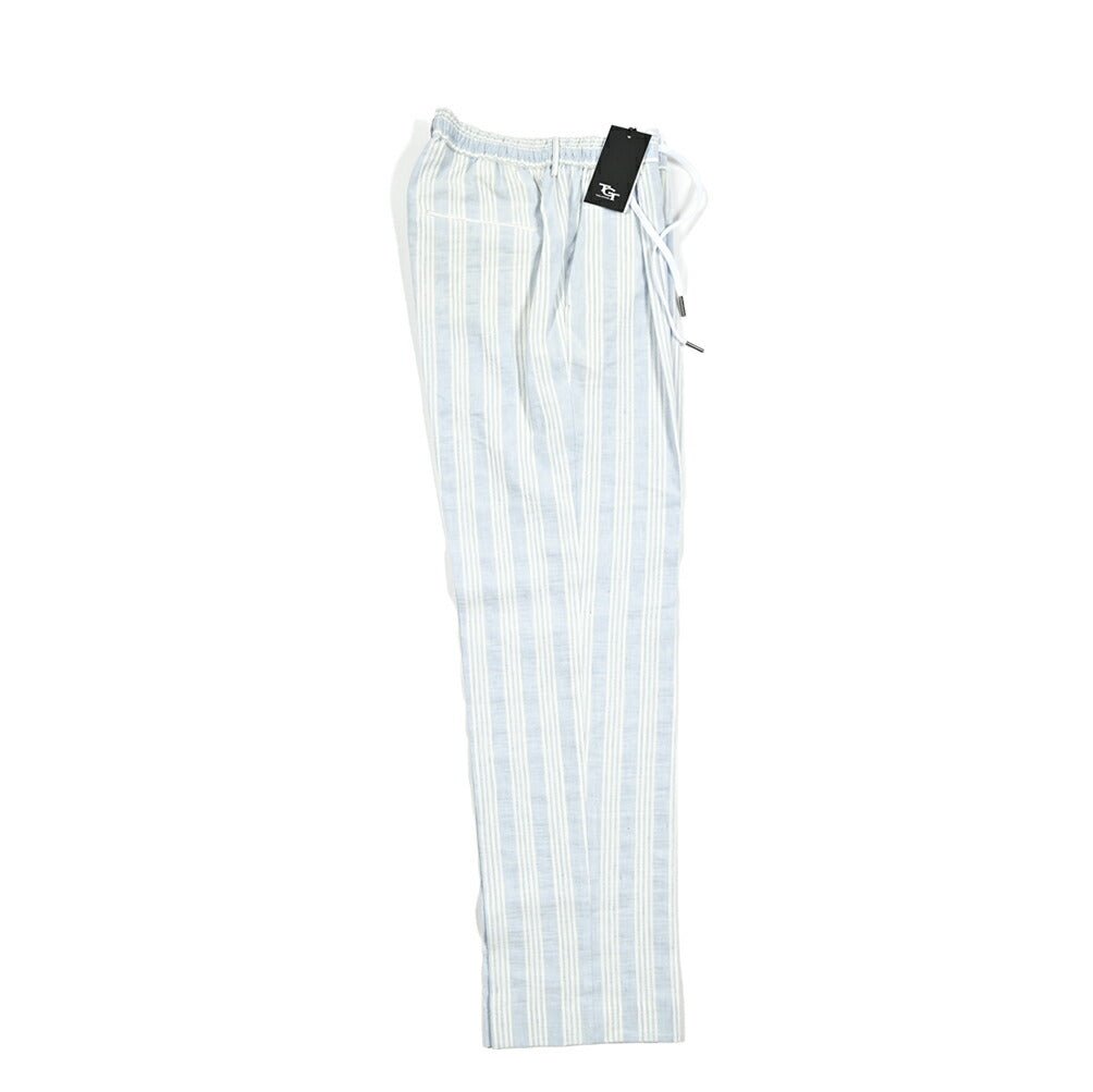 【10%OFFクーポン】TAGLIATORE ストレッチレーヨンリネン ワンタックドローコードスラックス / P - CLAPTON11 / Exclusive Garment｜GUARDAROBA MILANO OFFICIAL STORE