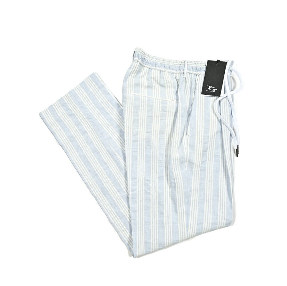 【10%OFFクーポン】TAGLIATORE ストレッチレーヨンリネン ワンタックドローコードスラックス / P - CLAPTON11 / Exclusive Garment｜GUARDAROBA MILANO OFFICIAL STORE