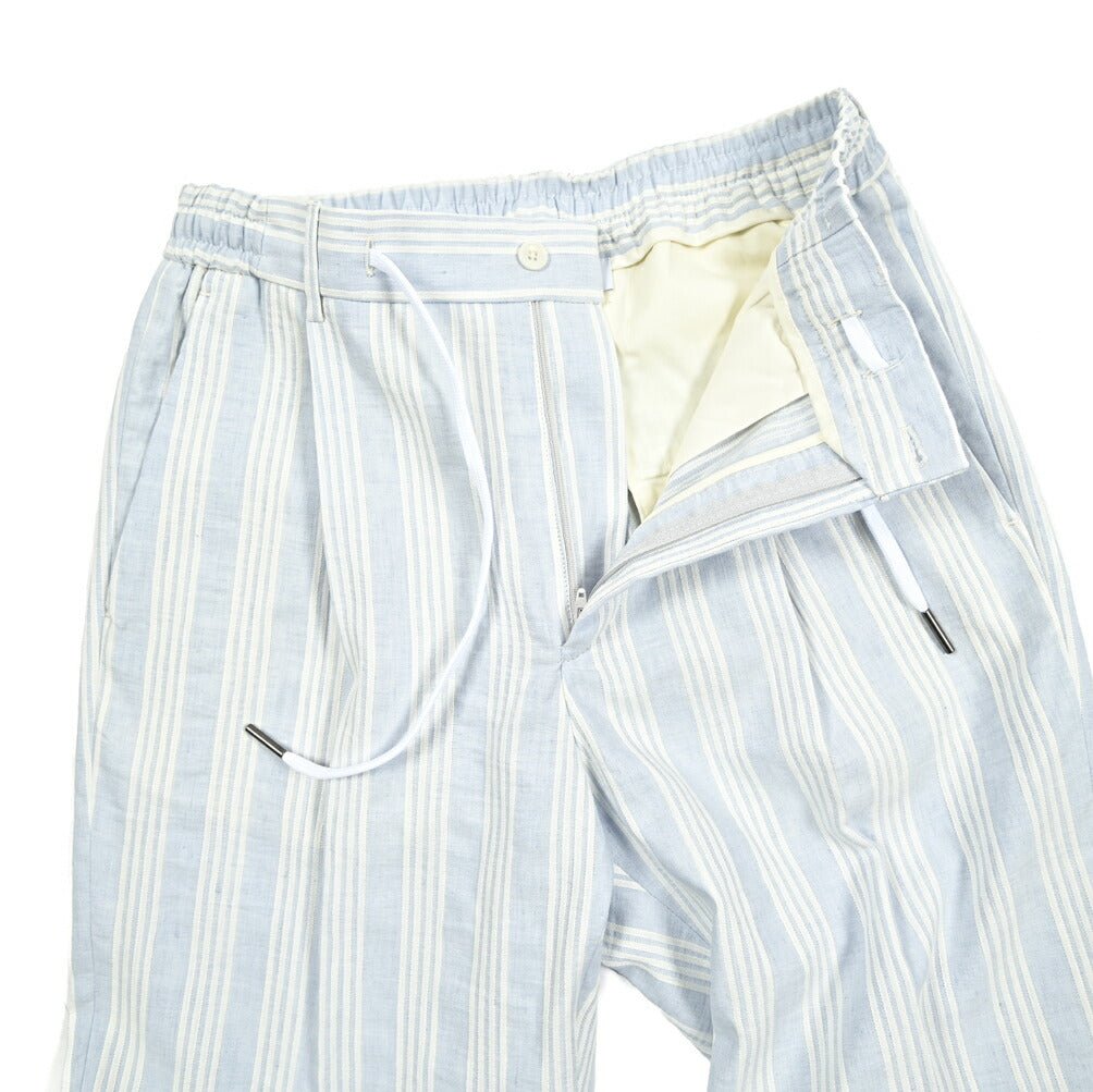 【10%OFFクーポン】TAGLIATORE ストレッチレーヨンリネン ワンタックドローコードスラックス / P - CLAPTON11 / Exclusive Garment｜GUARDAROBA MILANO OFFICIAL STORE