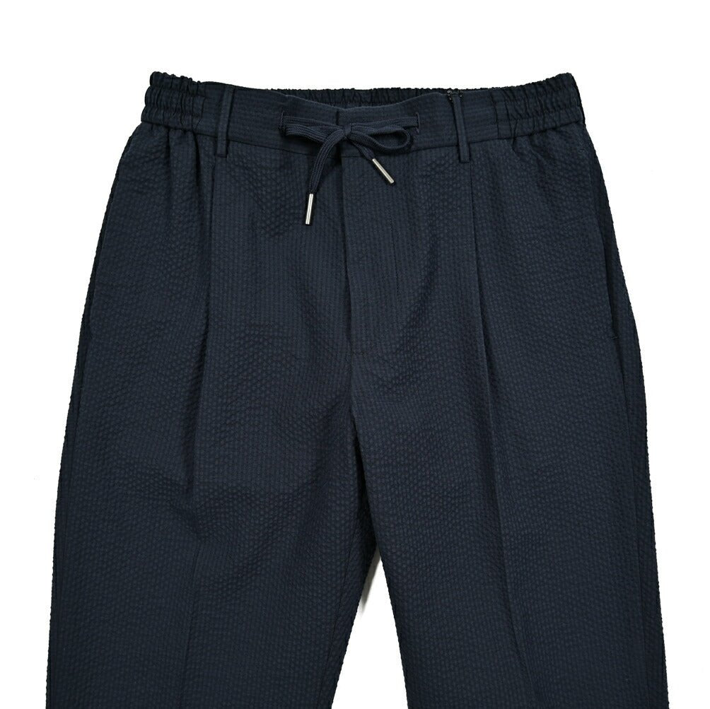 【10%OFFクーポン】TAGLIATORE ストレッチコットン ワンタックシアサッカースラックス / P - NEWMAN｜GUARDAROBA MILANO OFFICIAL STORE