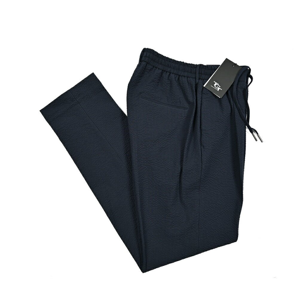 【10%OFFクーポン】TAGLIATORE ストレッチコットン ワンタックシアサッカースラックス / P - NEWMAN｜GUARDAROBA MILANO OFFICIAL STORE