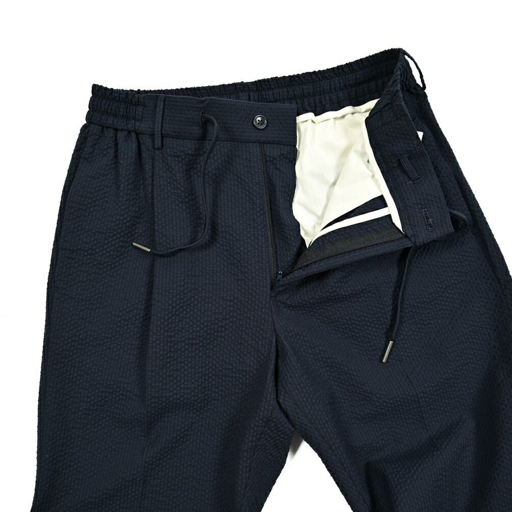 【10%OFFクーポン】TAGLIATORE ストレッチコットン ワンタックシアサッカースラックス / P - NEWMAN｜GUARDAROBA MILANO OFFICIAL STORE