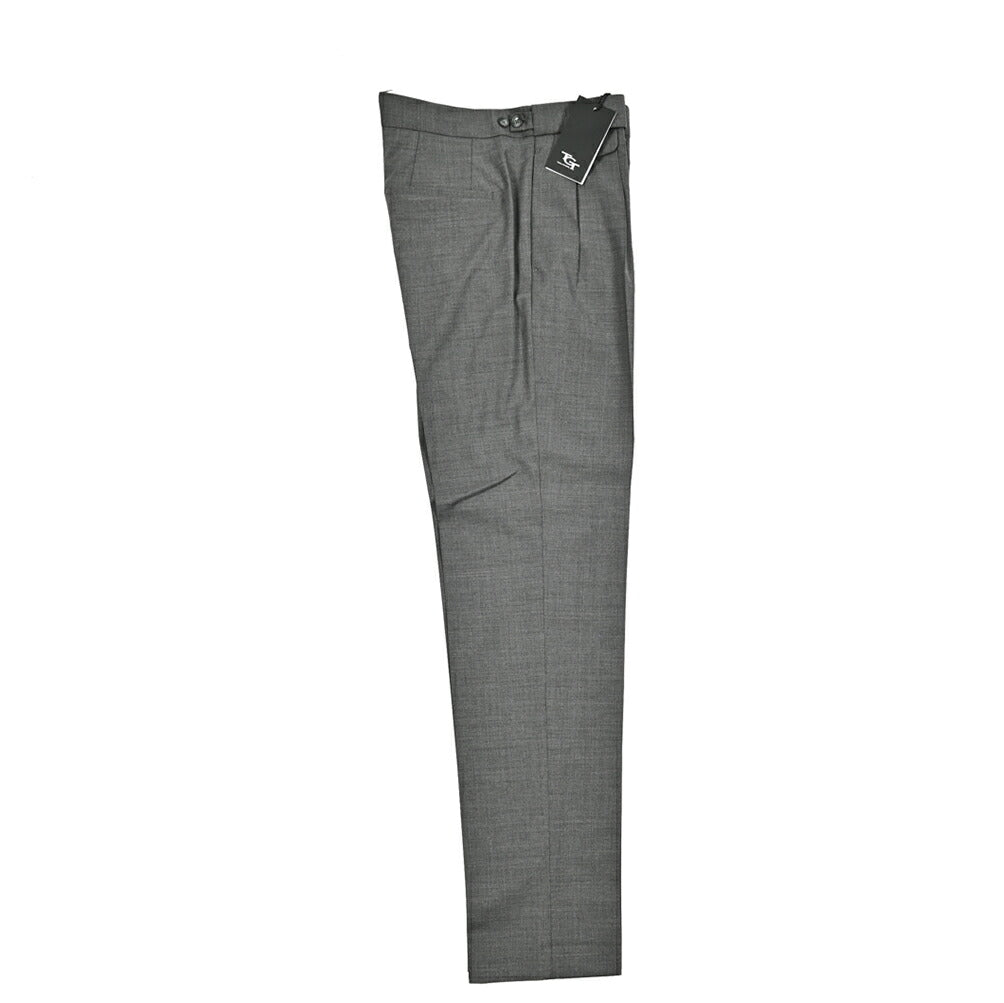 【10%OFFクーポン】TAGLIATORE ストレッチウール ツータックベルトレススラックス / P - PAVEL24｜GUARDAROBA MILANO OFFICIAL STORE