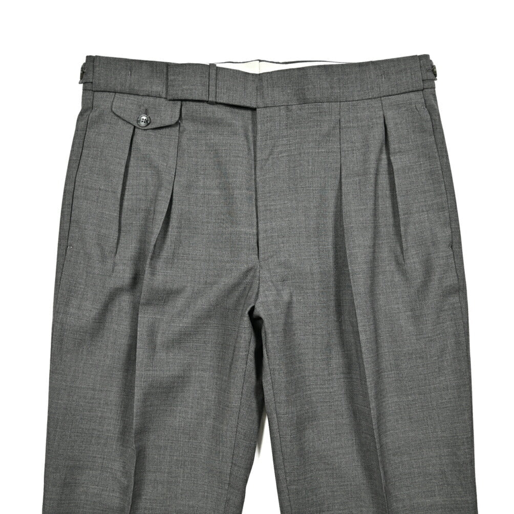 【10%OFFクーポン】TAGLIATORE ストレッチウール ツータックベルトレススラックス / P - PAVEL24｜GUARDAROBA MILANO OFFICIAL STORE