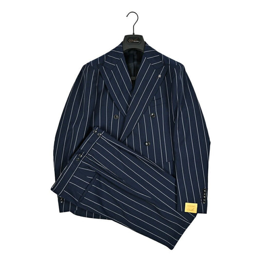 【10%OFFクーポン】TAGLIATORE PINO LERARIO ヴァージンウール100% 6Bダブルテーラードスーツ / A - PL20KBR｜GUARDAROBA MILANO OFFICIAL STORE