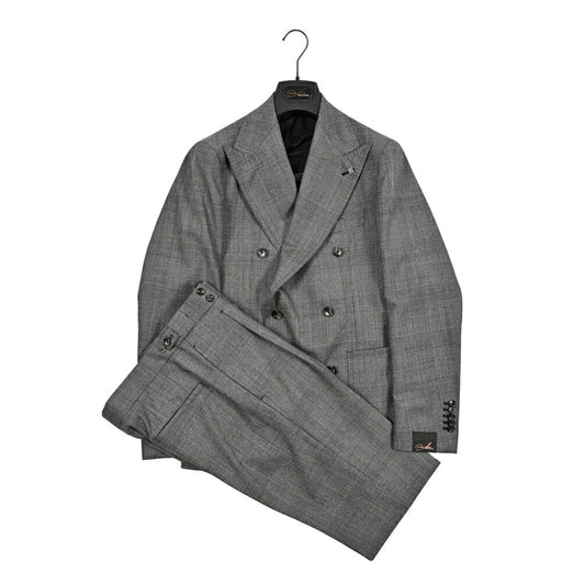 【10%OFFクーポン】TAGLIATORE PINO LERARIO ヴァージンウール100% 6Bダブルテーラードスーツ / A - PL20KBR｜GUARDAROBA MILANO OFFICIAL STORE