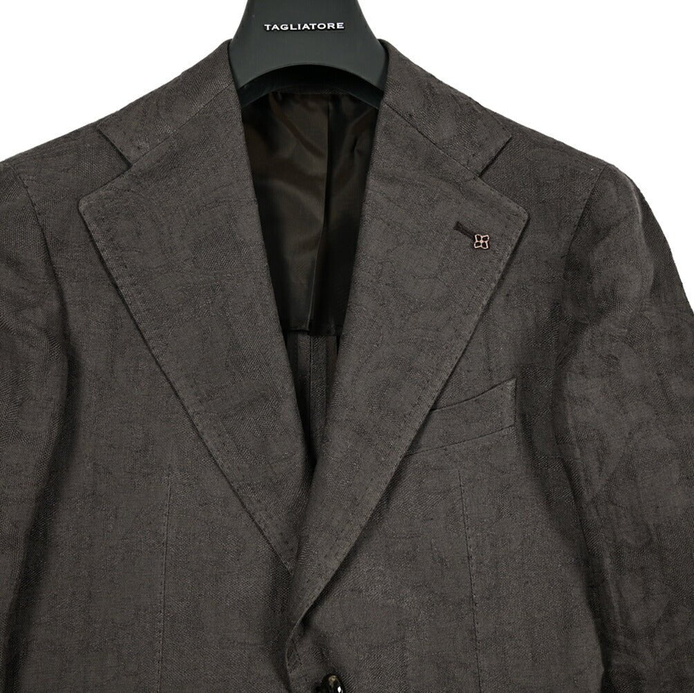 【10%OFFクーポン】TAGLIATORE PINO LERARIO リネンコットン 2Bシングルテーラードジャケット / G - PL22K｜GUARDAROBA MILANO OFFICIAL STORE
