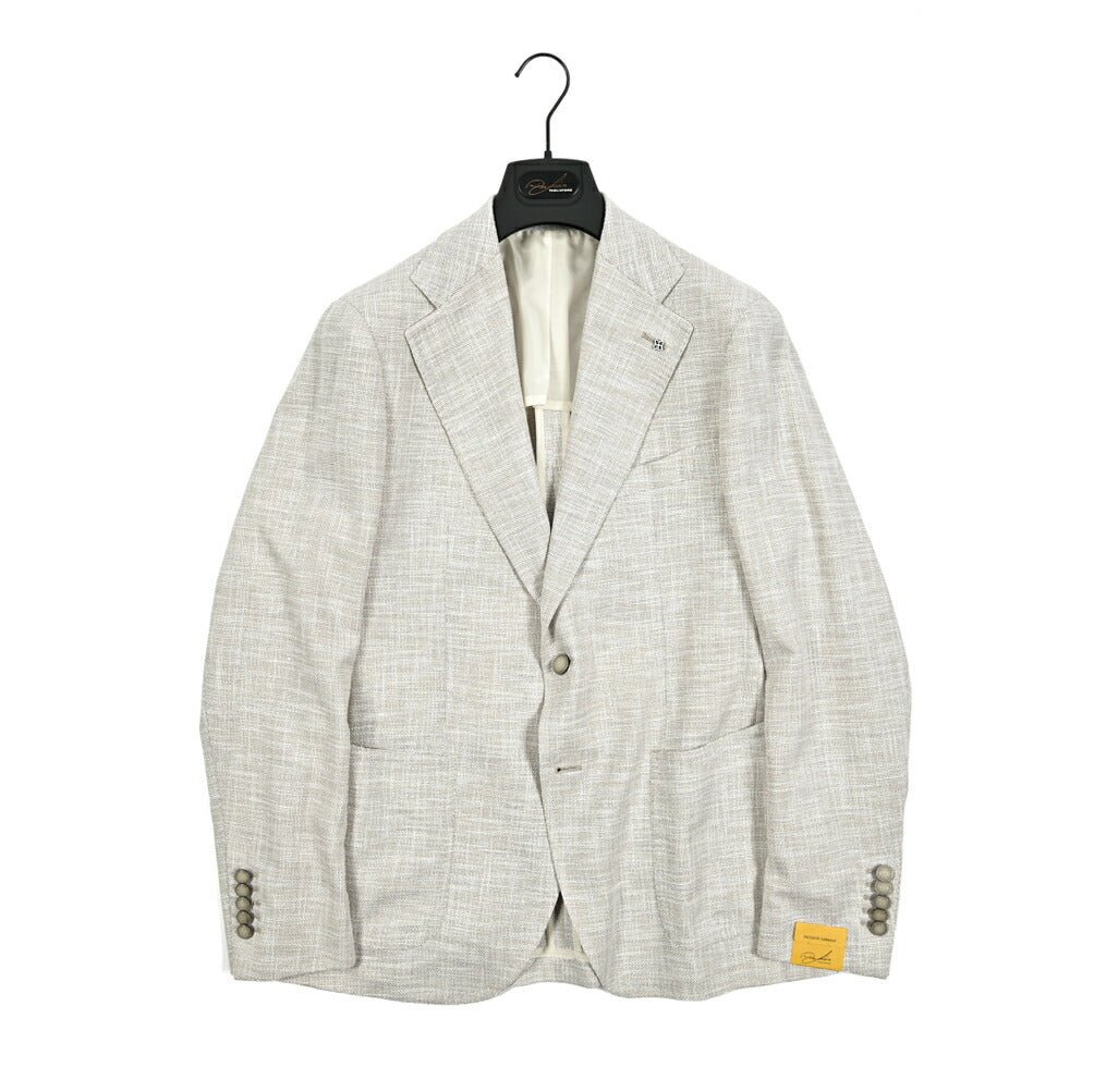 【10%OFFクーポン】TAGLIATORE PINO LERARIO ウールシルクコットン 2Bシングルワイドラペルテーラードジャケット / G - PL22K / Exclusive Garment｜GUARDAROBA MILANO OFFICIAL STORE