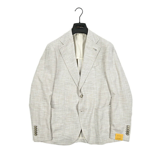 【10%OFFクーポン】TAGLIATORE PINO LERARIO ウールシルクコットン 2Bシングルワイドラペルテーラードジャケット / G - PL22K / Exclusive Garment｜GUARDAROBA MILANO OFFICIAL STORE
