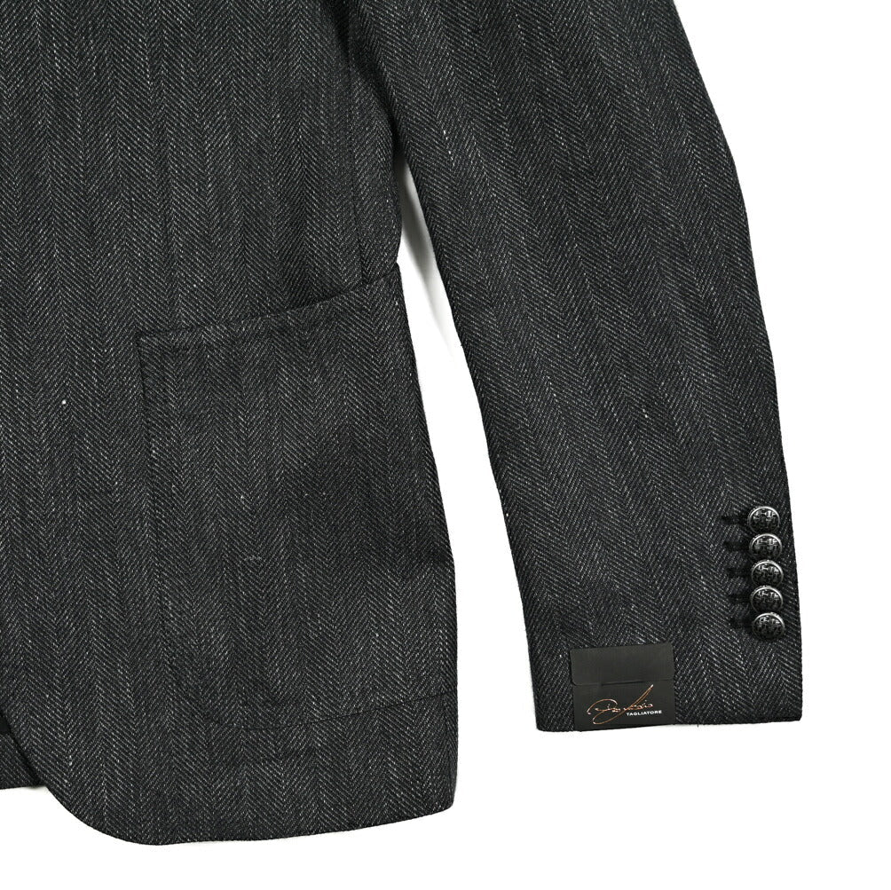 【10%OFFクーポン】TAGLIATORE PINO LERARIO リネンウール 2Bシングルテーラードジャケット / G - PL26K｜GUARDAROBA MILANO OFFICIAL STORE