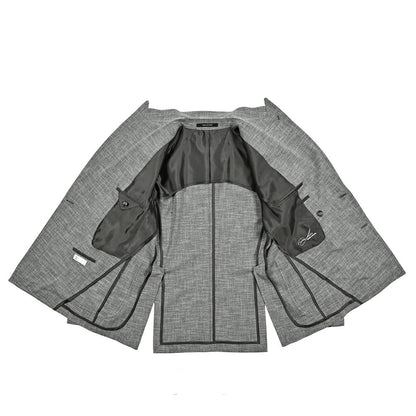 【10%OFFクーポン】TAGLIATORE PINO LERARIO ウールシルクコットン 6Bダブルワイドラペルテーラードジャケット / G - PL20K｜GUARDAROBA MILANO OFFICIAL STORE