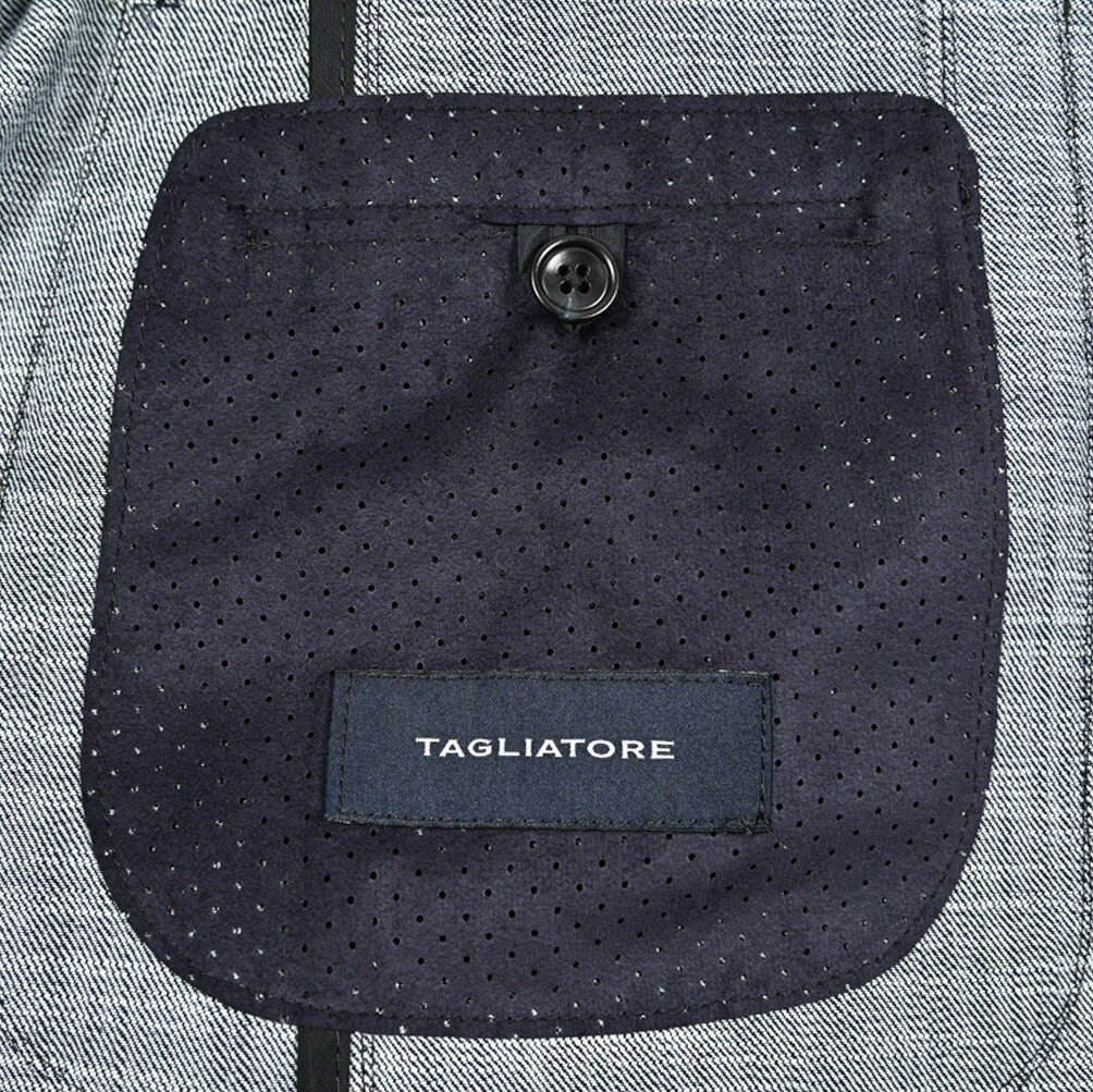 25SS TAGLIATORE WINDSOR ストレッチデニム 4Bダブルテーラードジャケット / G - WINDSOR2DK｜416230｜GUARDAROBA MILANO OFFICIAL STORE
