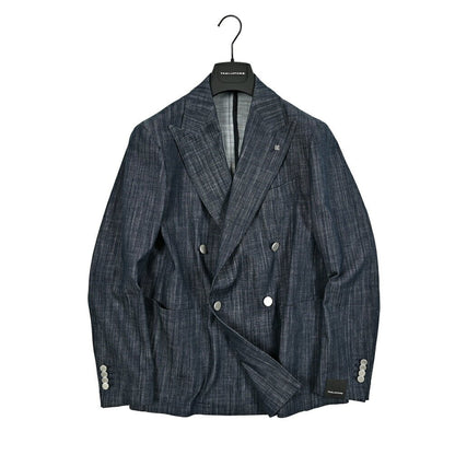 25SS TAGLIATORE WINDSOR ストレッチデニム 4Bダブルテーラードジャケット / G - WINDSOR2DK｜416230｜GUARDAROBA MILANO OFFICIAL STORE