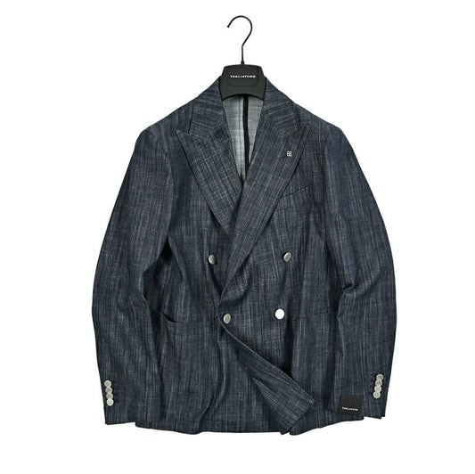【10%OFFクーポン】TAGLIATORE WINDSOR ストレッチデニム 4Bダブルテーラードジャケット / G - WINDSOR2DK｜GUARDAROBA MILANO OFFICIAL STORE