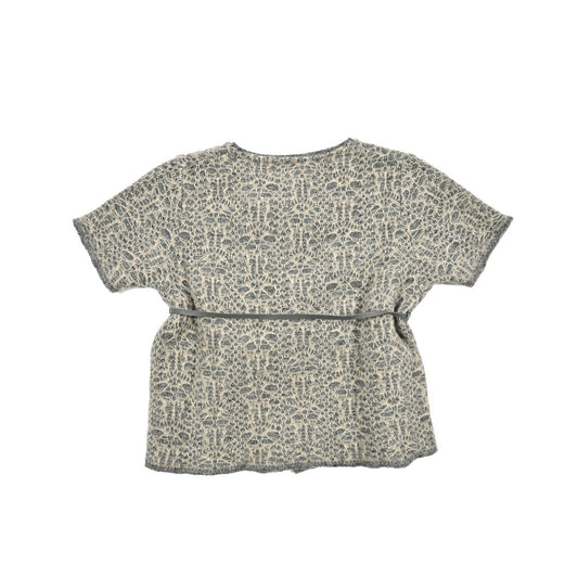 Kangra メリノウール100% レース刺繍ニットカーディガン / キッズ